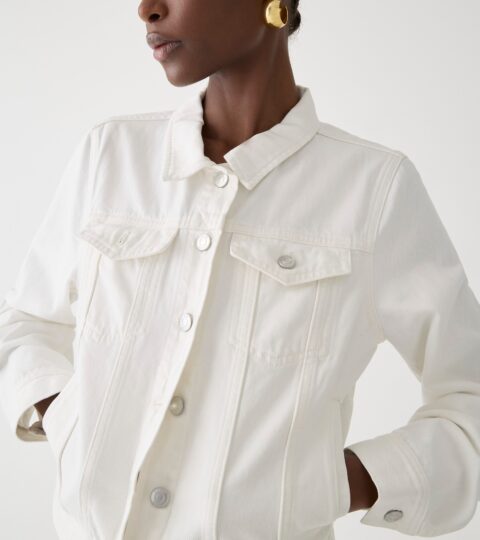 New Classic Denim Jacket In White