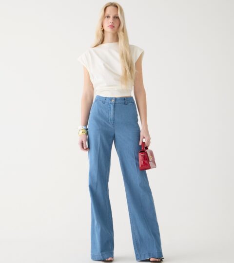 Carolina Flare Chambray Pant