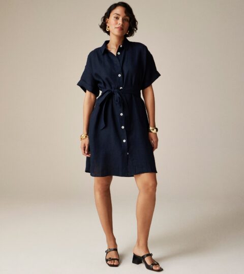 Capitaine Shirtdress In Linen