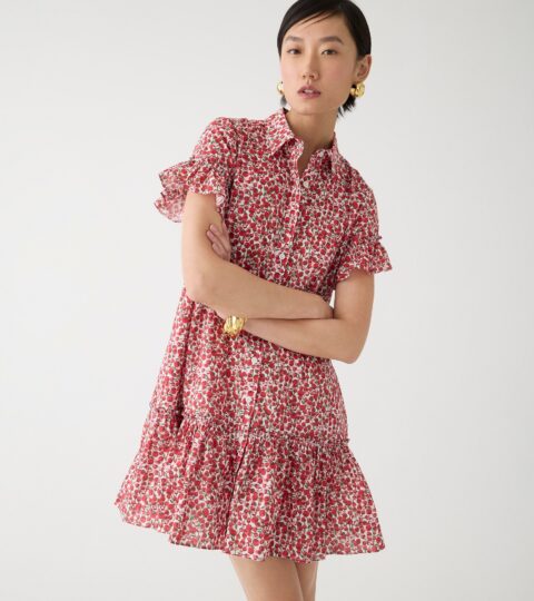 Amelia Shirtdress In Liberty® Eliza’s Red Fabric