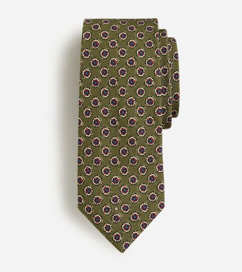 Italian Silk Tie In Print