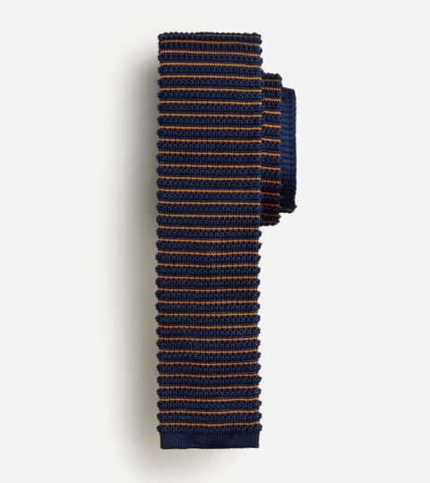 Italian Silk Knit Tie In Stripe