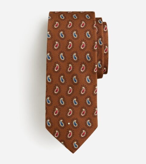 Silk Tie In Paisley