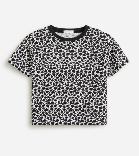 Girls’ Cropped Floral-print T-shirt