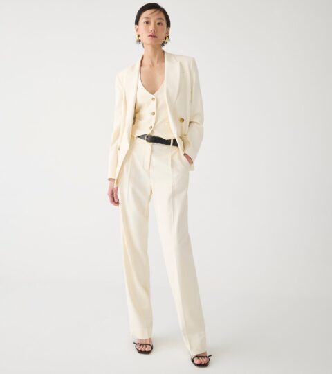 Wide-leg Essential Pant In City Twill