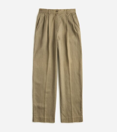 Vintage J.Crew ’90s Pleated Linen Trouser