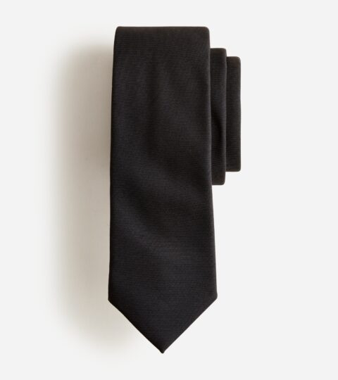 American Wool Tie In Black