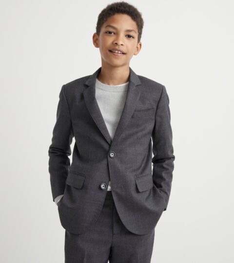 Boys’ Ludlow Suit Jacket In Stretch Worsted Wool Blend