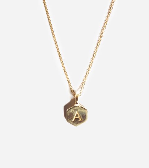 Odette New York® Hex Monogram Necklace