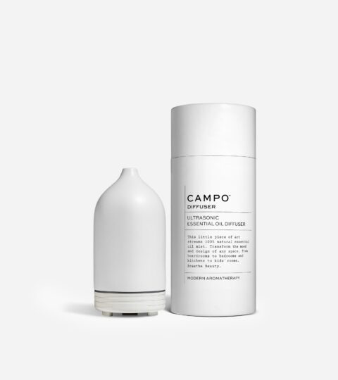 CAMPO® White Ceramic Ultrasonic Essential Oil Diffuser