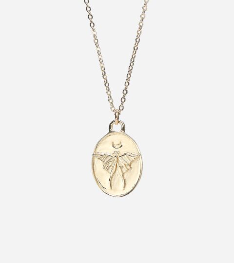 TALON JEWELRY Dusk To Dawn Luna Moth Pendant Necklace