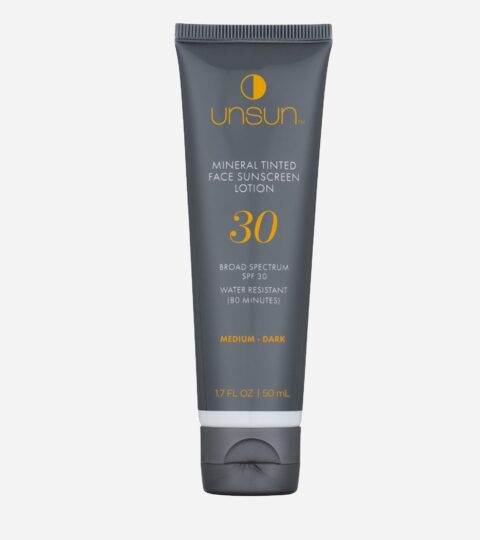 Unsun Cosmetics™ Mineral Tinted Face Sunscreen Lotion SPF 30 In “medium/dark”