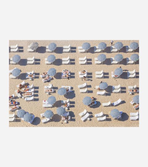 Gray Malin Navy Striped Umbrellas, Miami