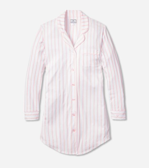 Petite Plume™ Women&apos;s Luxe Pima Cotton Nightshirt In Stripe