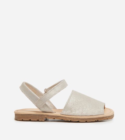 Girls&apos; Childrenchic® Leather Shimmer Sandals