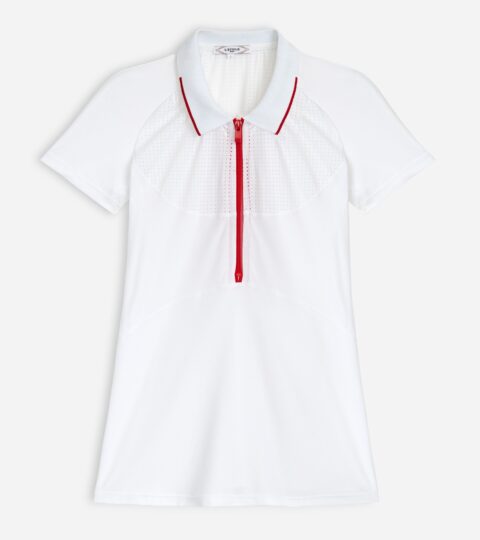 L’Etoile Sport™ Mesh Zip Performance Polo Shirt