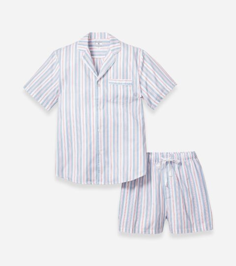 Petite Plume™ Men’s Short Set In Vintage French Stripe