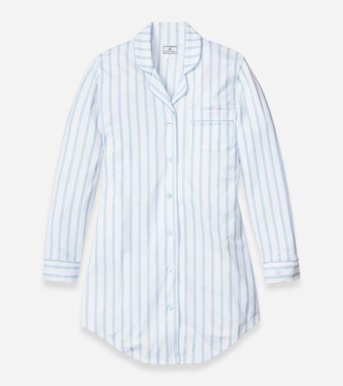 Petite Plume™ Women’s Nightshirt In Luxe Pima Cotton Stripe