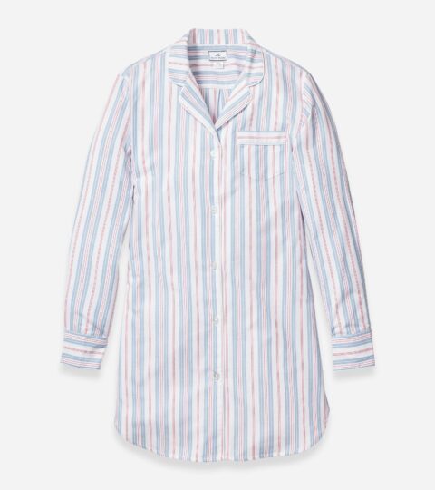 Petite Plume™ Women’s Nightshirt In Vintage French Stripe